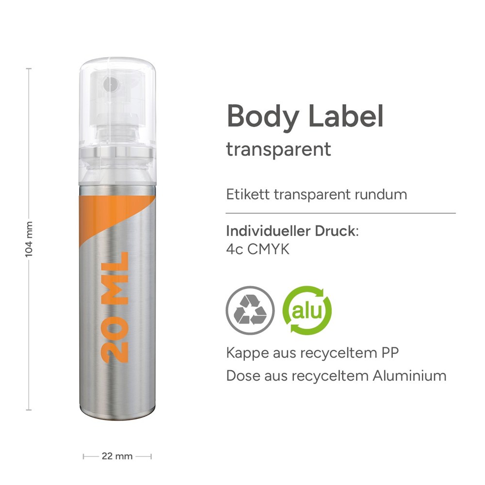 Kfz Cockpit-Reiniger, 20 ml, Body Label transparent