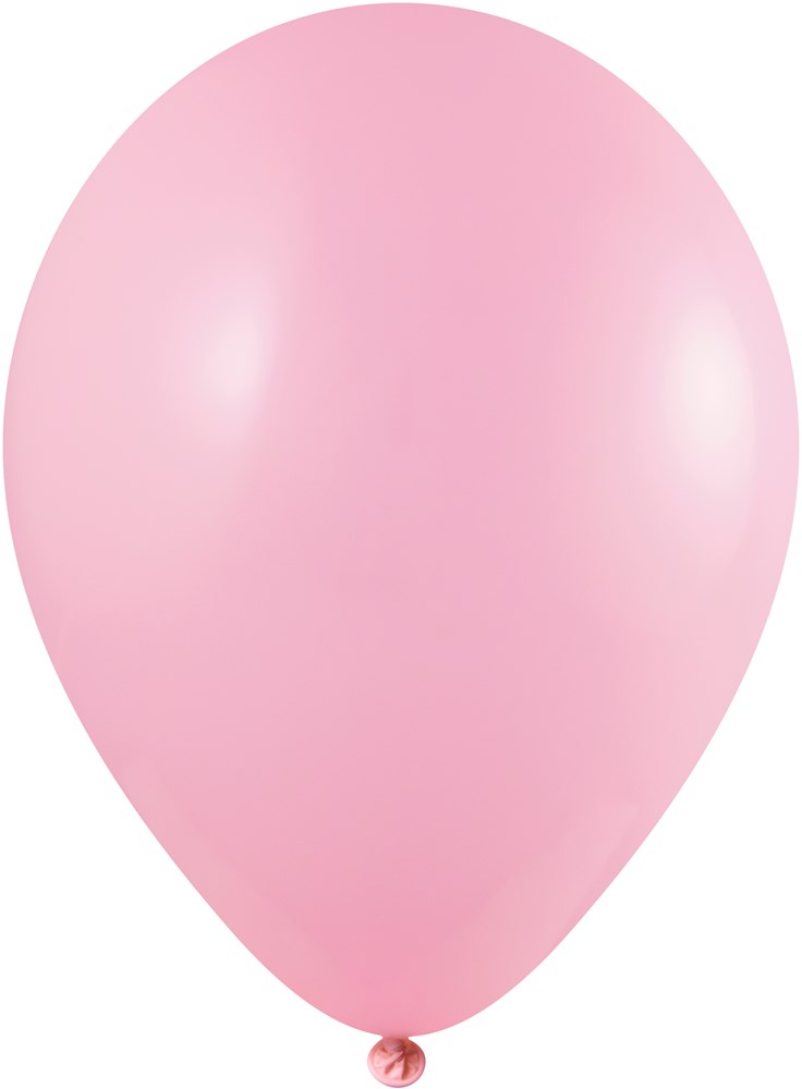 Ballons ohne Druck 85/95 cm - Ø 33 cm - 11 inch - Rosa (1131) Pastel (± PMS 1895)