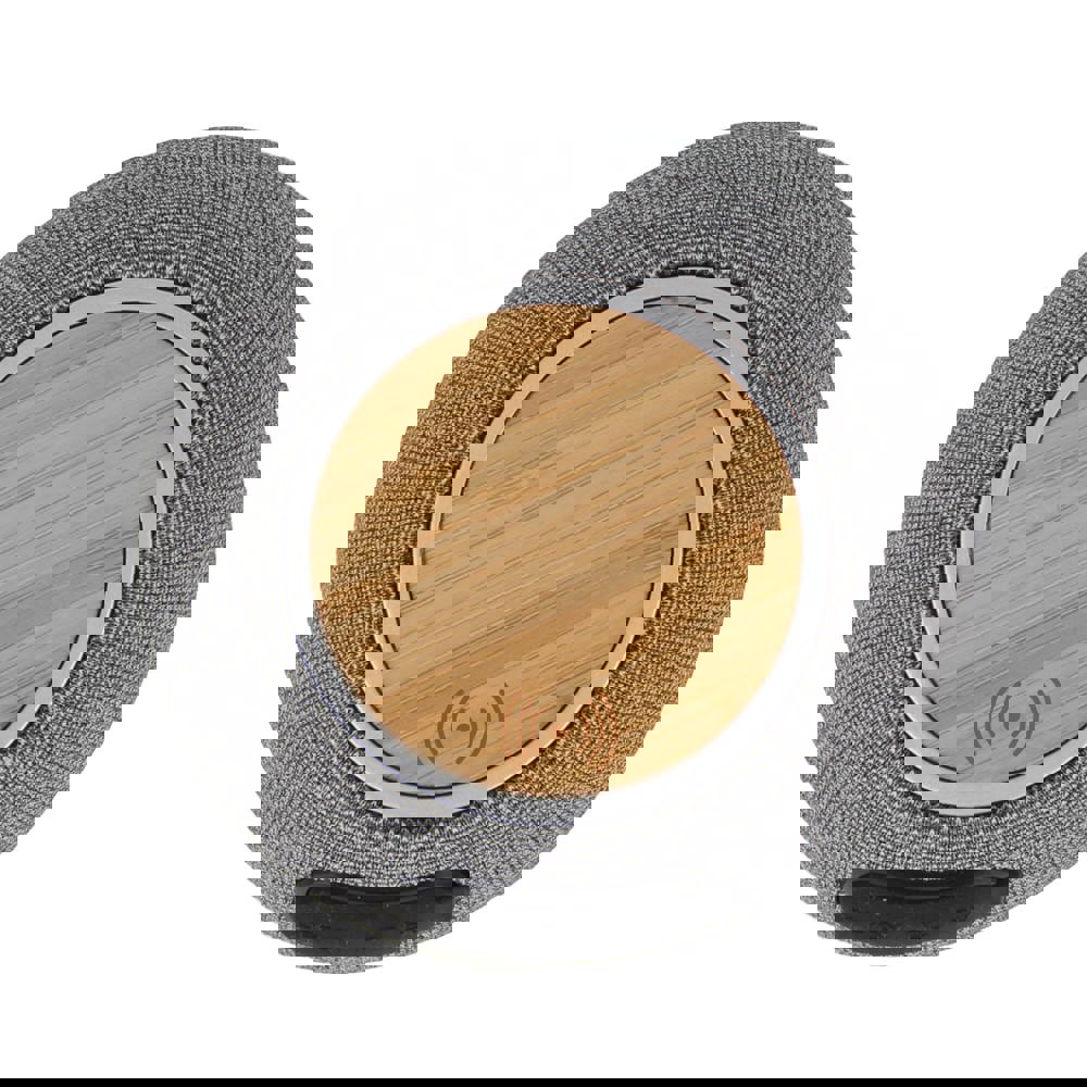 5W Lautsprecher &amp; 15W drahtloses Ladegerät R_PET &amp; Bamboo