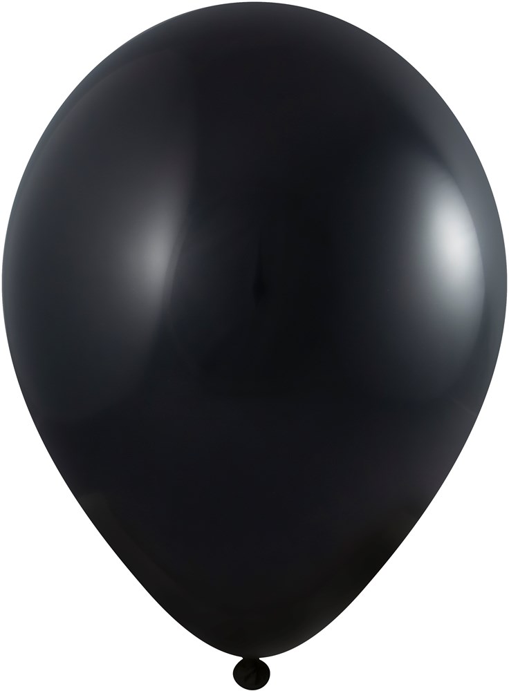 Ballons ohne Druck 85/95 cm - Ø 33 cm - 11 inch - Schwarz (1199) Pastel