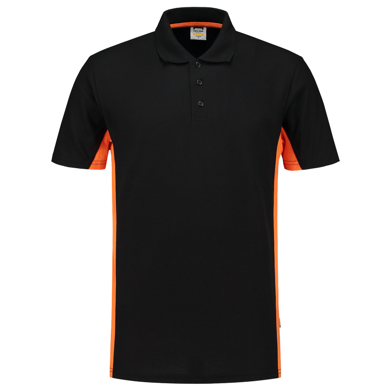 TRICORP Poloshirt Bicolor - Black-Orange