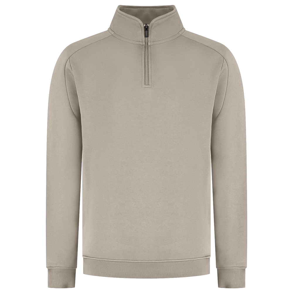 1/4 Zip Sweatshirt Redefined - Sand