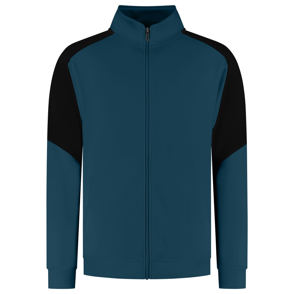 Sweatjacke Bicolor Redefined - TealBlack