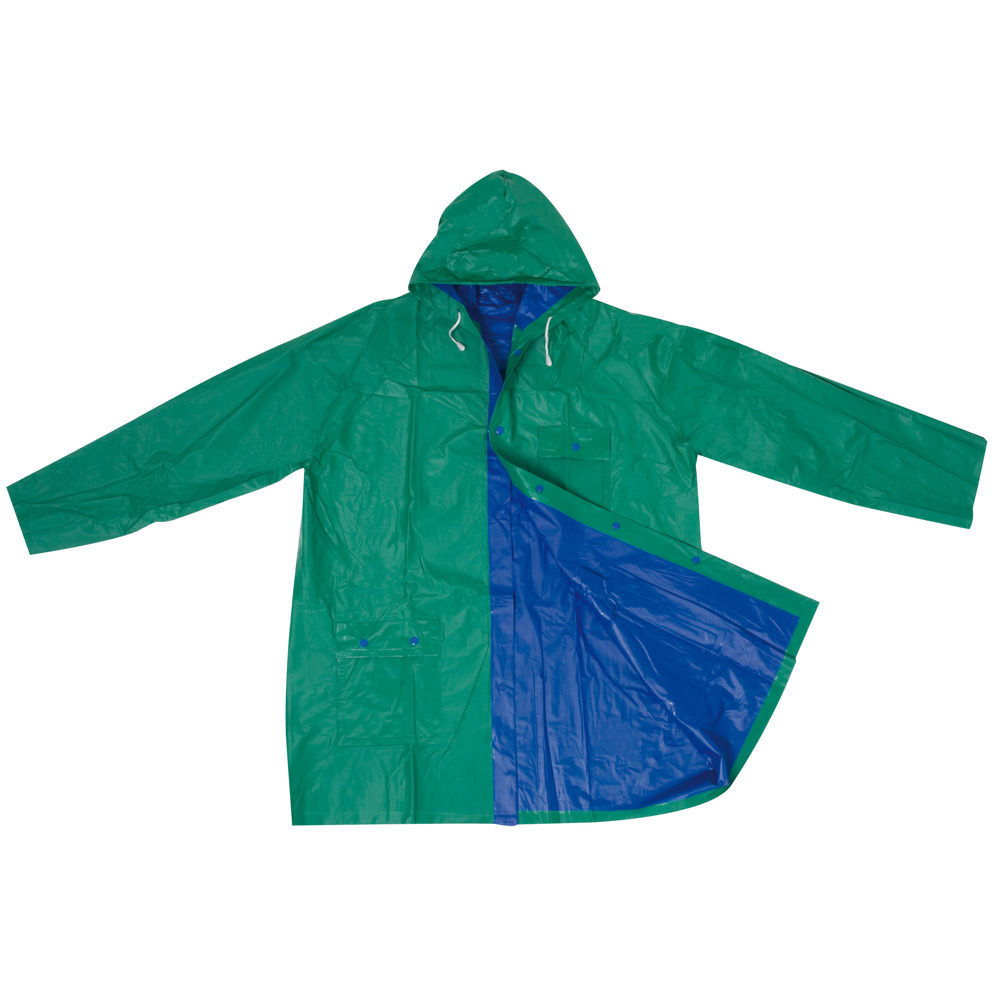 Zweifarbige Wende Regenjacke CORA - blau/grün