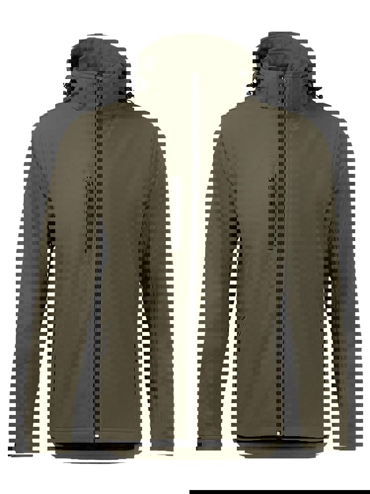 BS Storm Damen Softshell-Jacke, 340 g/m2, 96 % Polyester / 4 % Elastan - Military (PMS 7771C)