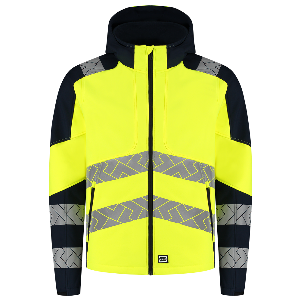 Softshelljacke Kapuze High Vis Redefined - FluoryellowInk