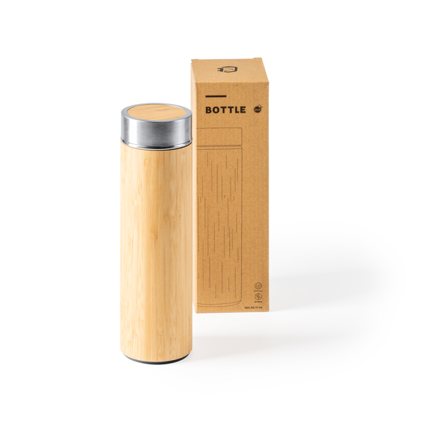 BAMBUS-WASSERFLASCHE KINATA S/EINHEITSGRÖSSE GREIGE
