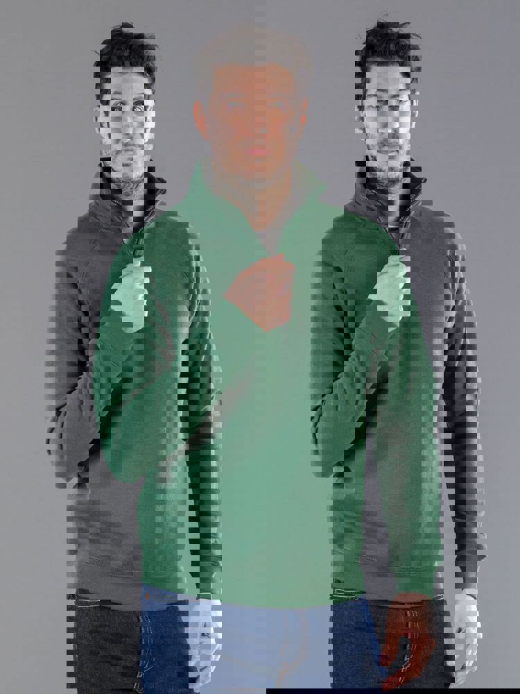 BS Sirio Pullover mit halbem Reißverschluss, 280 gr/m²