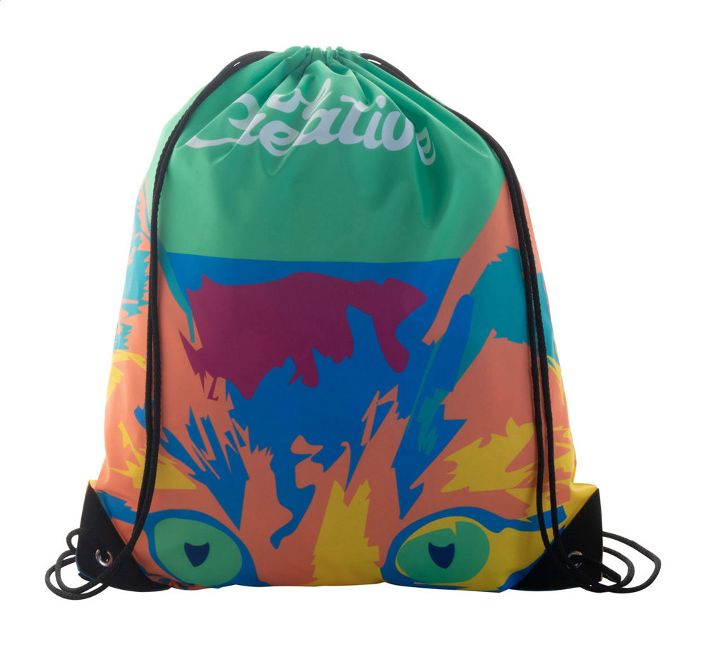 CreaDraw Plus - Individueller Turnbeutel - schwarz/weiß