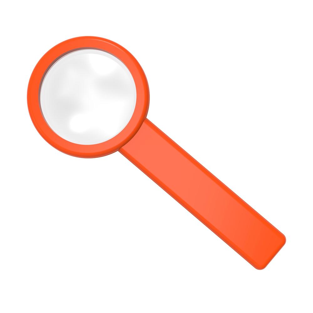 Stiellupe "Handle 5 x" - standard-orange