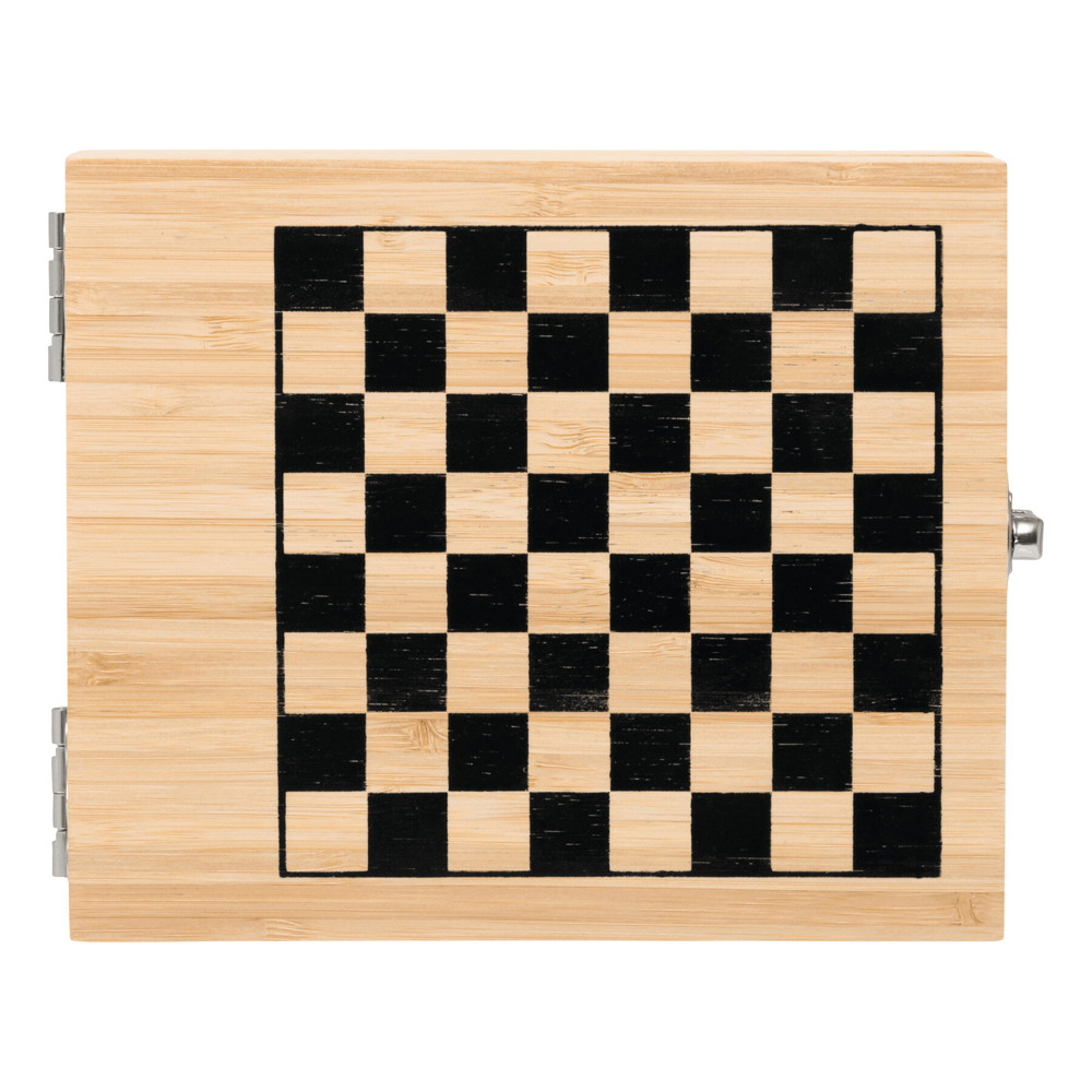 BAMBOO CHESS - Weinset mit Schachspiel