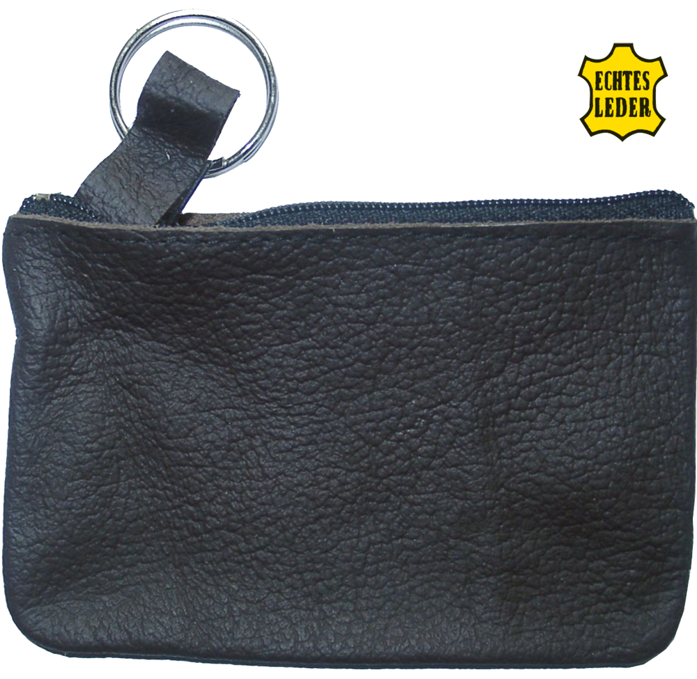 Lederschlüsseltasche LEONARDO - schwarz