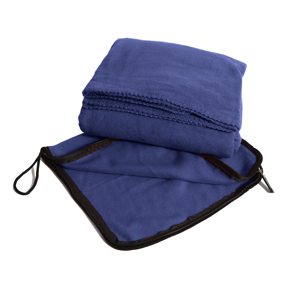 Decken-/Kissen-Set "2 in 1" - navyblau