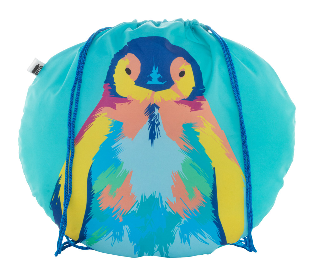 CreaDraw Circle - Individueller Turnbeutel - blau/weiß