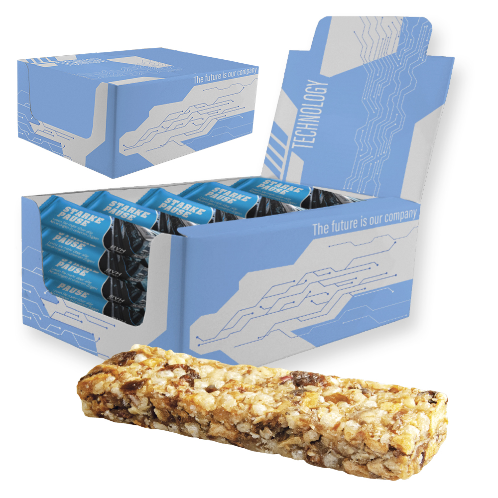 Müsliriegel Multikorn-Apfel, 25 Stück, ca. 625g, Displaybox Maxi