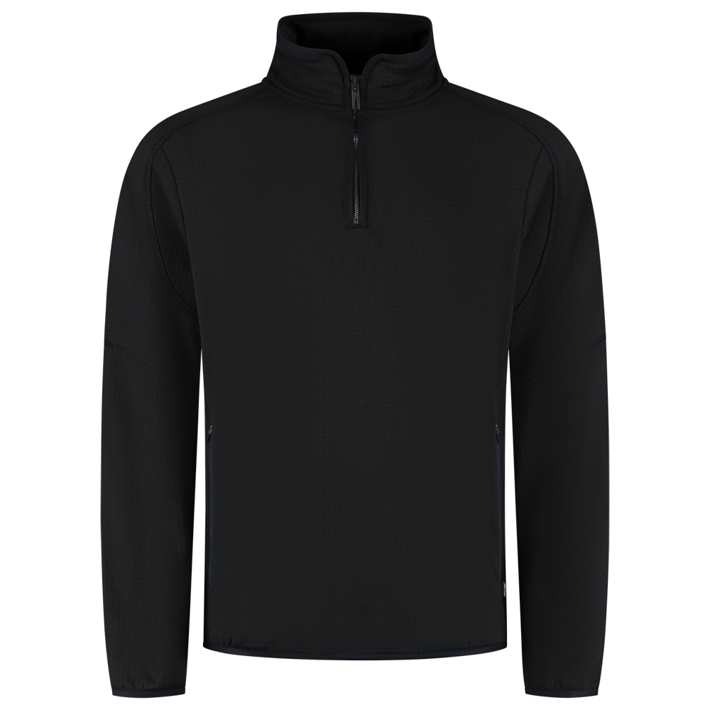1/4 Zip Technische Fleecejacke Redefined - Black