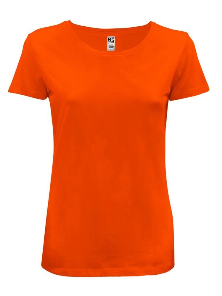 BS Evolution Damen-T-Shirt, 150 g/m2, 100 % Bio-Baumwolle - Orange
