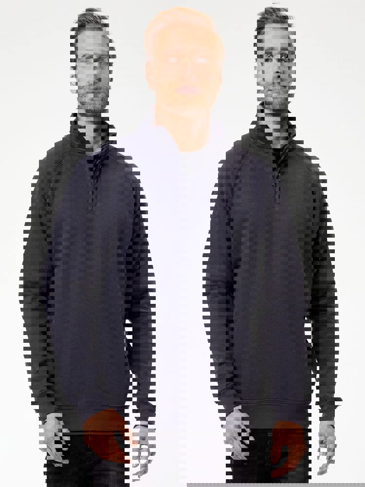 BS Sirio Pullover mit halbem Reißverschluss, 280 gr/m²