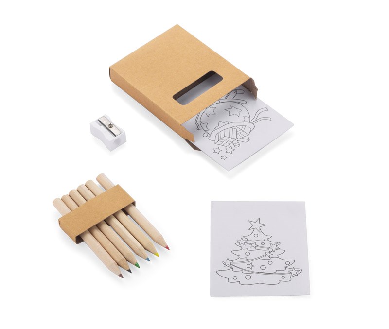 Buntstifte mit Malbuch Santi