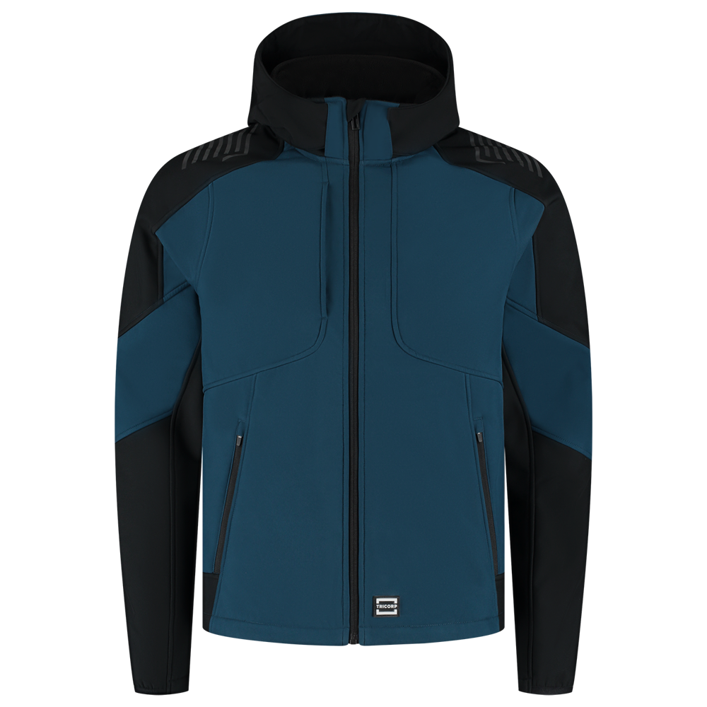 Softshelljacke Kapuze Bicolor Redefined - TealBlack