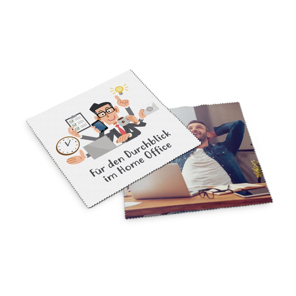 Brillenputztuch - Mikrofasertuch 18 x 18 cm, im Polybeutel