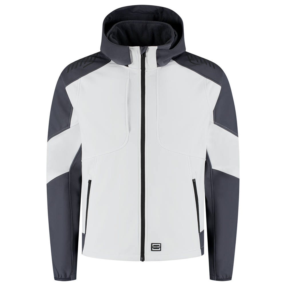 Softshelljacke Kapuze Bicolor Redefined - WhiteAnthracite