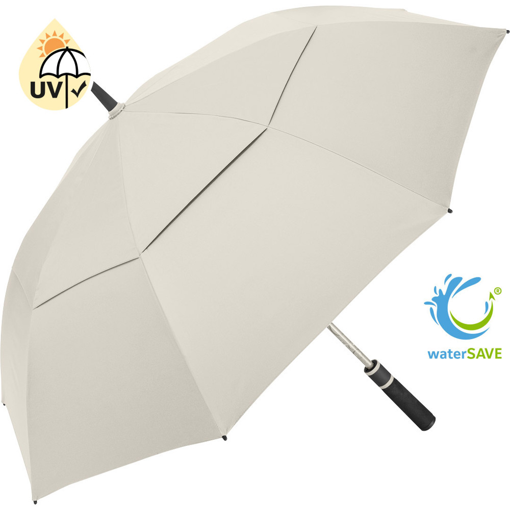 2385 AC-Golf-/Gästeschirm FARE® Doubleface XL Vent - naturweiß/schwarz wS