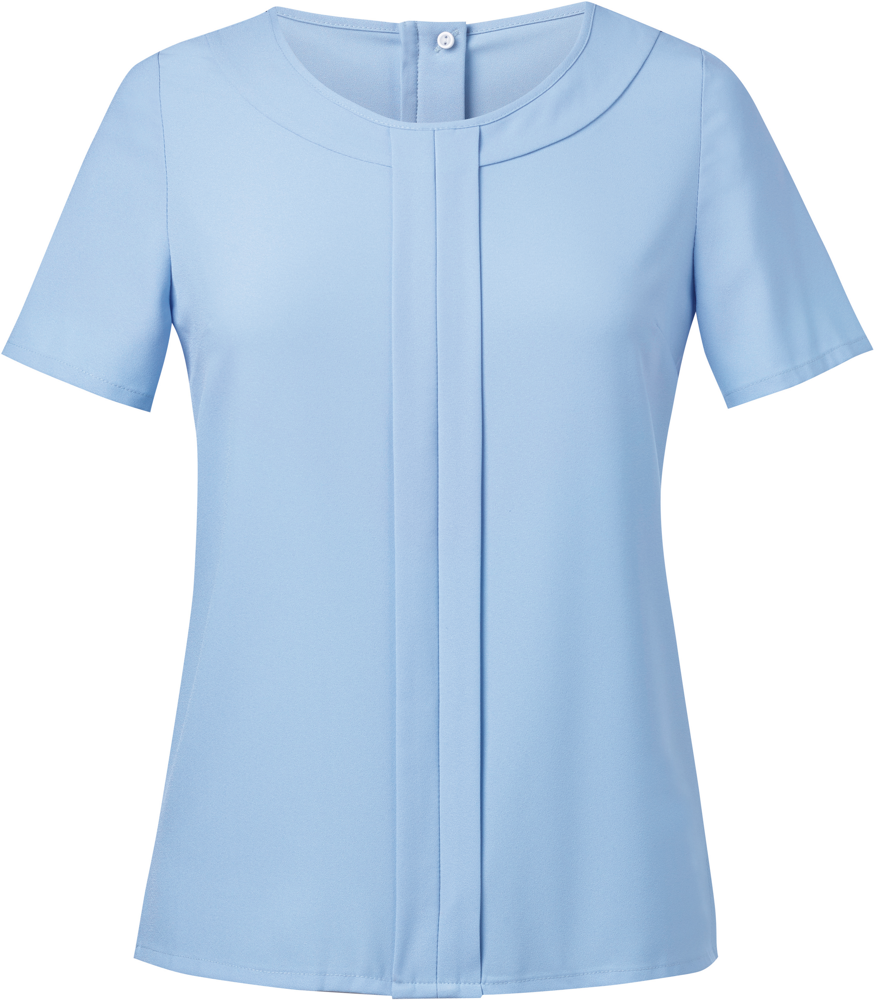 BT2280 - Verona Crêpe de Chine Bluse - Sky Blue