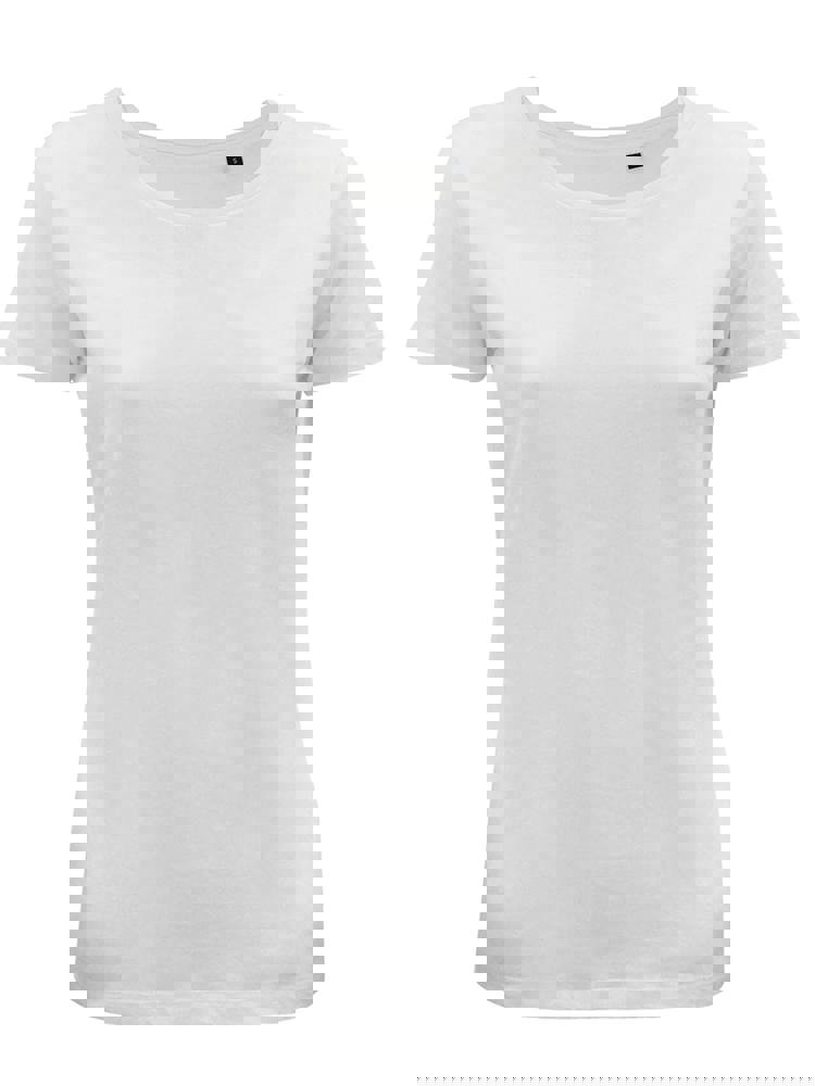 BS Moon Damen-T-Shirt, 150 g/m2, 100 % Bio-Baumwolle - weiß