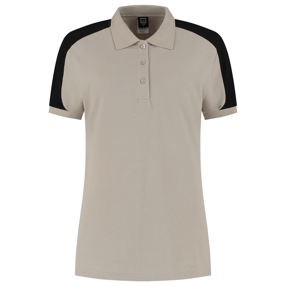 Poloshirt Bicolor Redefined Damen - SandBlack