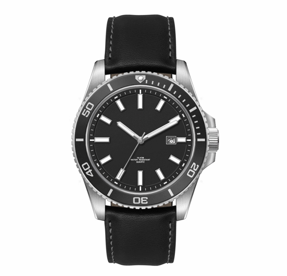 Armbanduhr Georgia - Silber Schwarz L