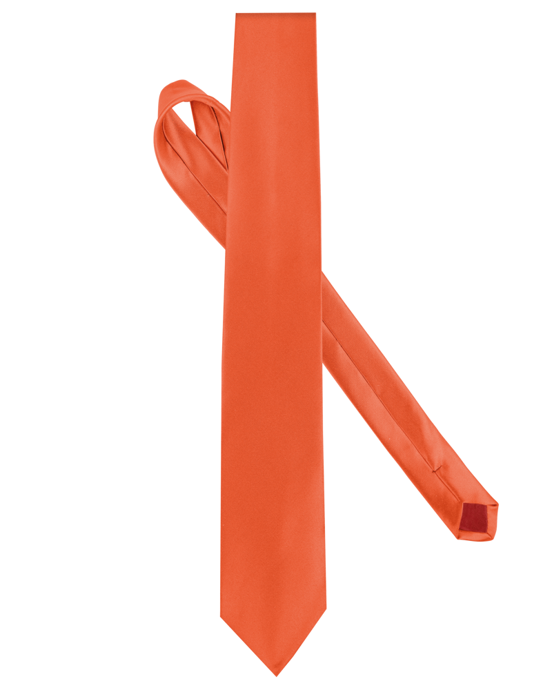 K860 - Satin Krawatte - Orange