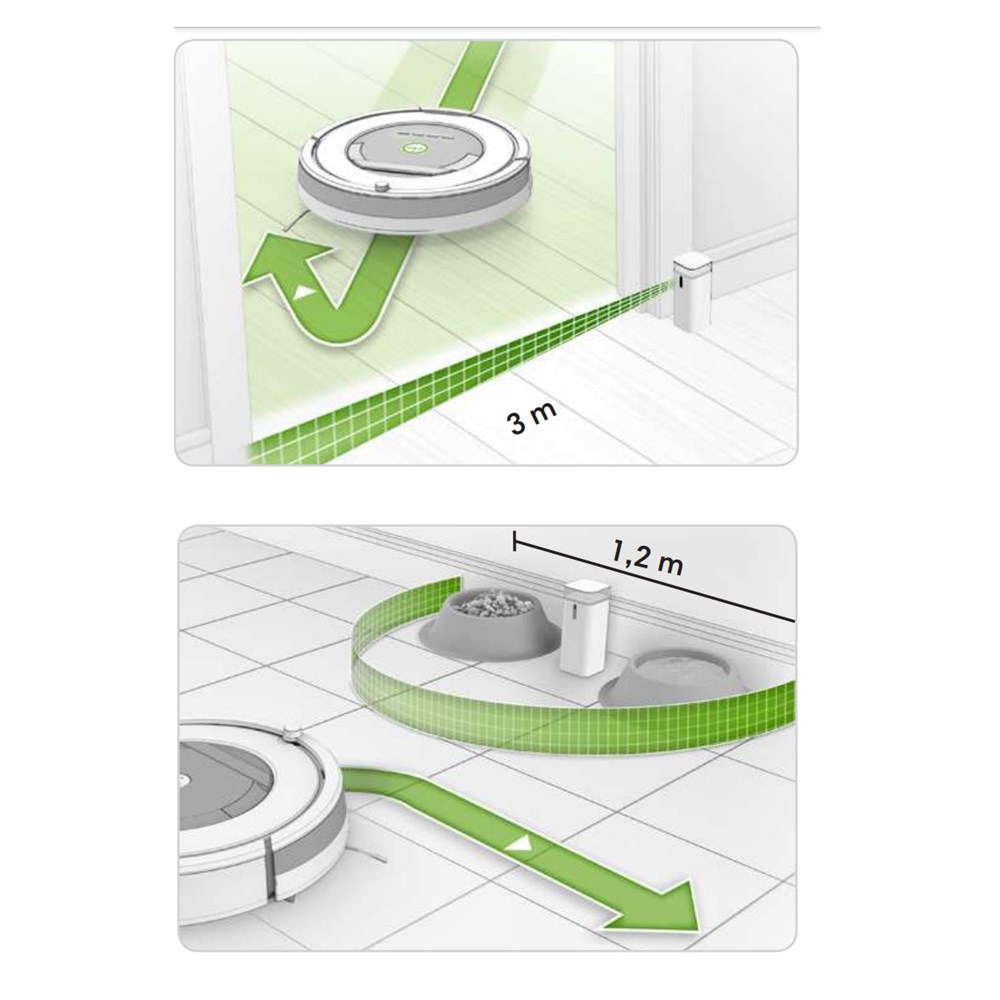 Dual Mode virtuelle Wand für iRobot Roomba 2er Pack