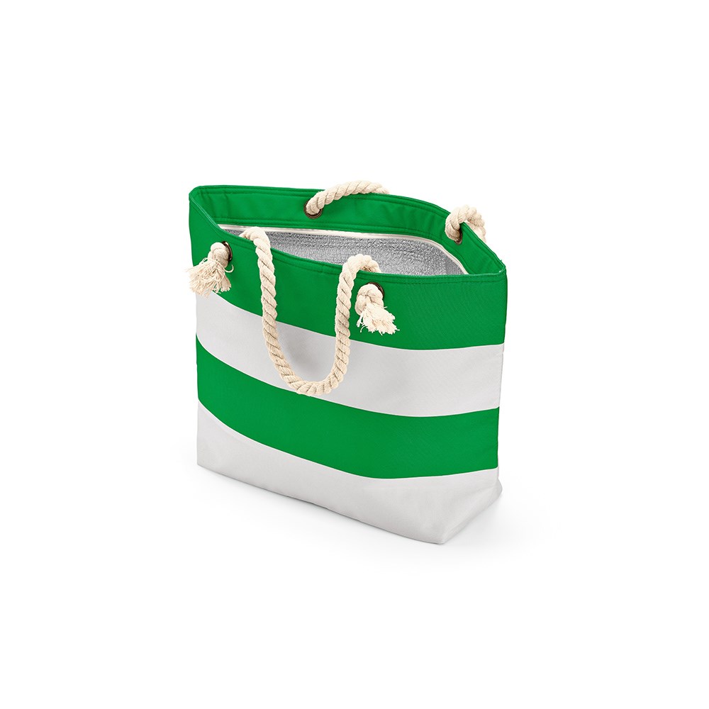 Athens 15L Kühltasche, rPET. Tasche und Tragegriffen aus recy.Baumwolle - Grün