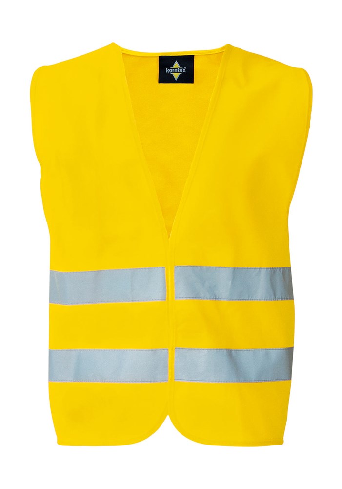 Basic Safety Vest in a Pouch "Mannheim" - Yellow