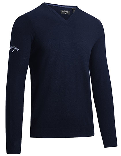 Callaway - Men´s V-Neck Merino Sweater - Dark Navy