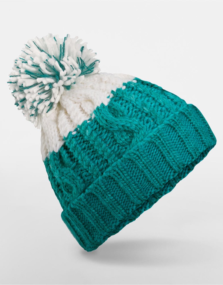 Apres Beanie - Emerald/Soft White