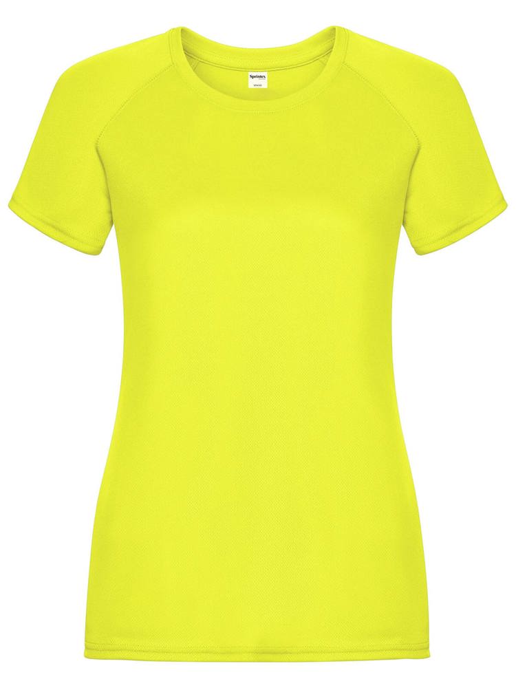 SP Run Damen-Sportshirt, 140 g/m2, 100 % Polyester - neongelb