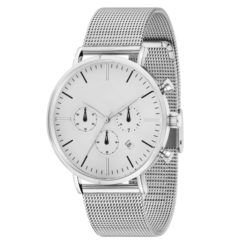 Armbanduhr FS Milan Chrono - silber, weiss