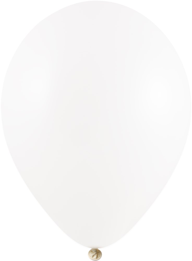Ballons ohne Druck 85/95 cm - Ø 33 cm - 11 inch - Weiss (1100) Pastel