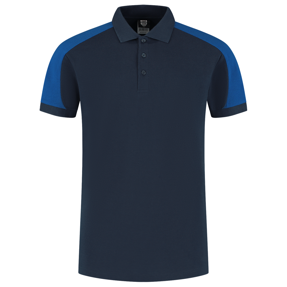 Poloshirt Bicolor Redefined - InkRoyalblue