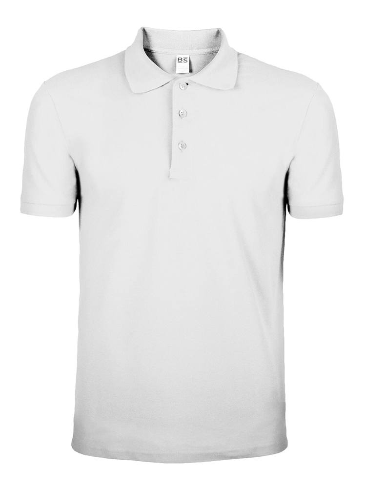 BS Evolution Polo, 180 g/m2, 100 % Baumwolle - Weiß (WHITE)