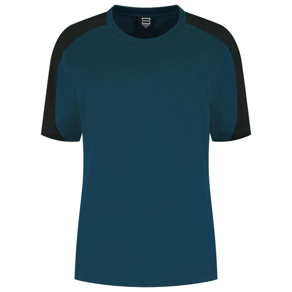 T-Shirt Bicolor Redefined Damen - TealBlack