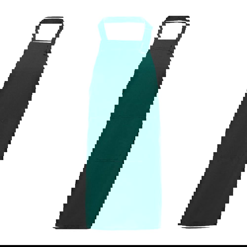 Latzschürze 75x85 cm - Flaschengrün (PMS 3308c) / Flaschengrün