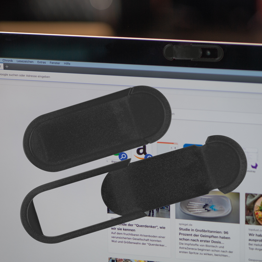 Abdeckung für die Webcam Computer/Laptop VIVIAN - Schwarz