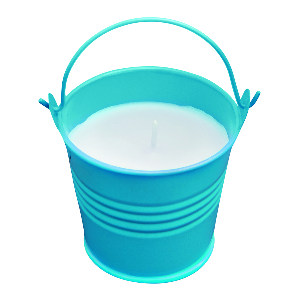 CLAM - Kerze im Eimer - blau