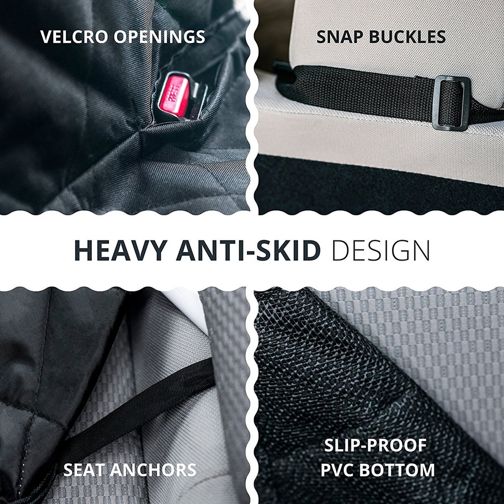 Auto Hundedecke DELUXE Wasserfest mit Reissverschluss & Sichtfenster