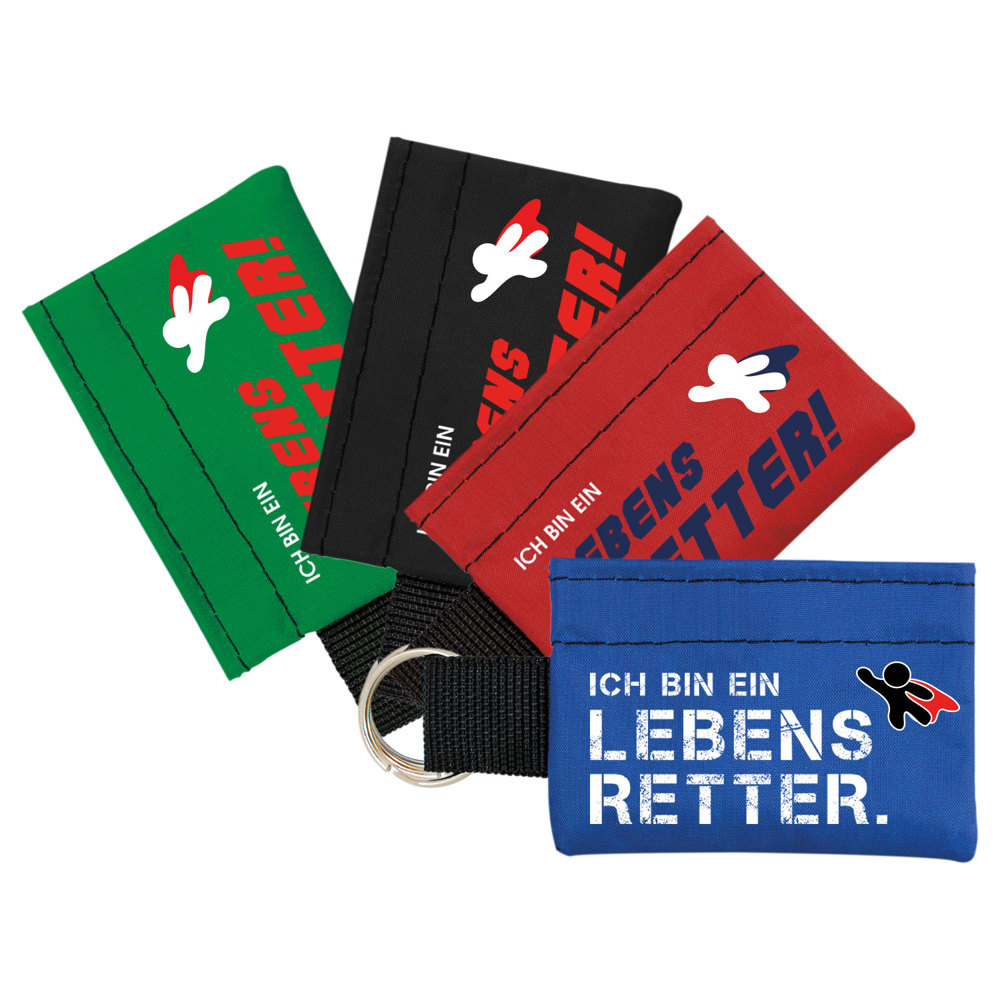 Beatmungstuch in Schlüsselanhänger