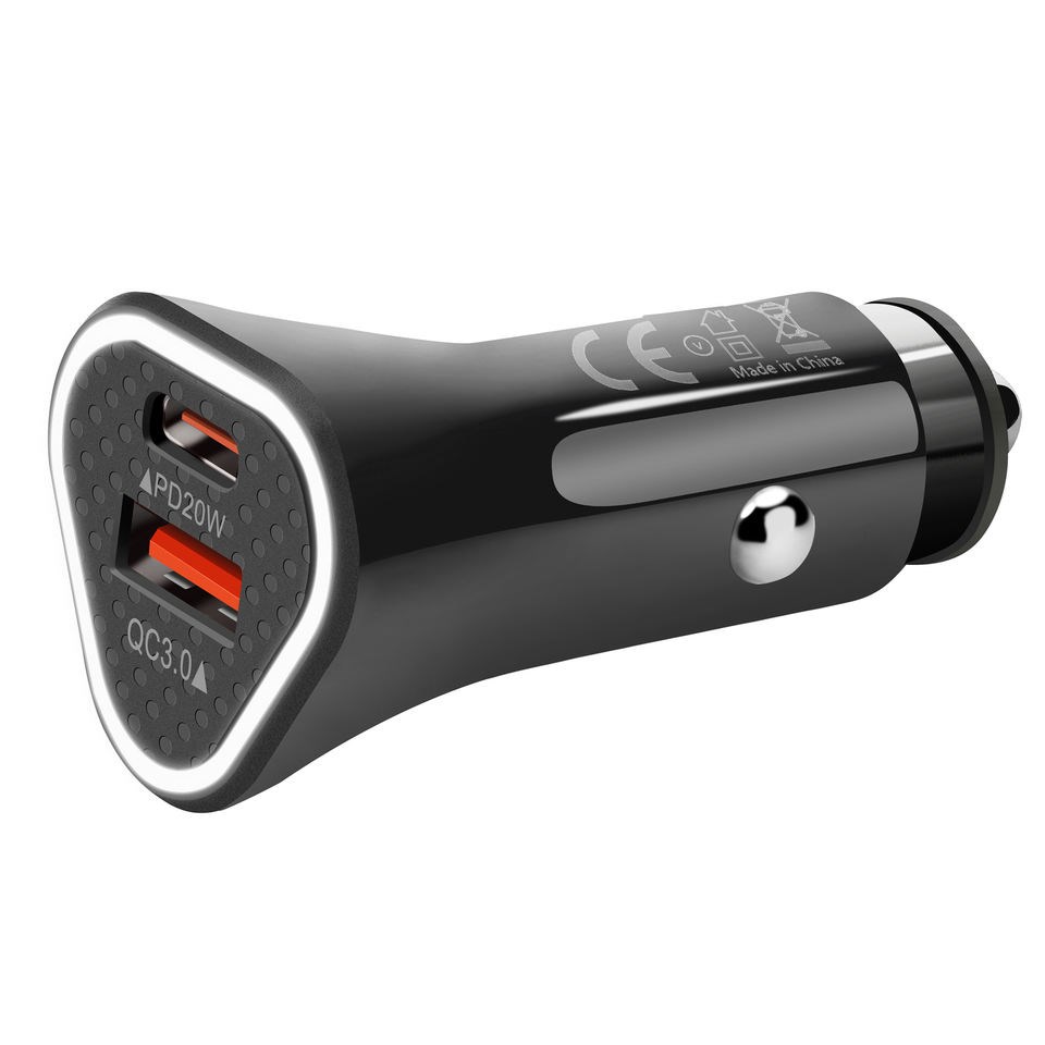 Car Charger "USB-C&A" - Schwarz