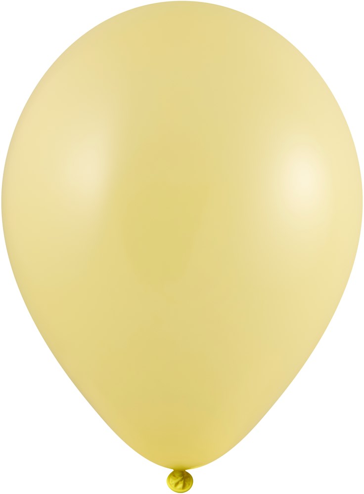Ballons ohne Druck 85/95 cm - Ø 33 cm - 11 inch - Hellgelb (1010) Pastel (± PMS 100)